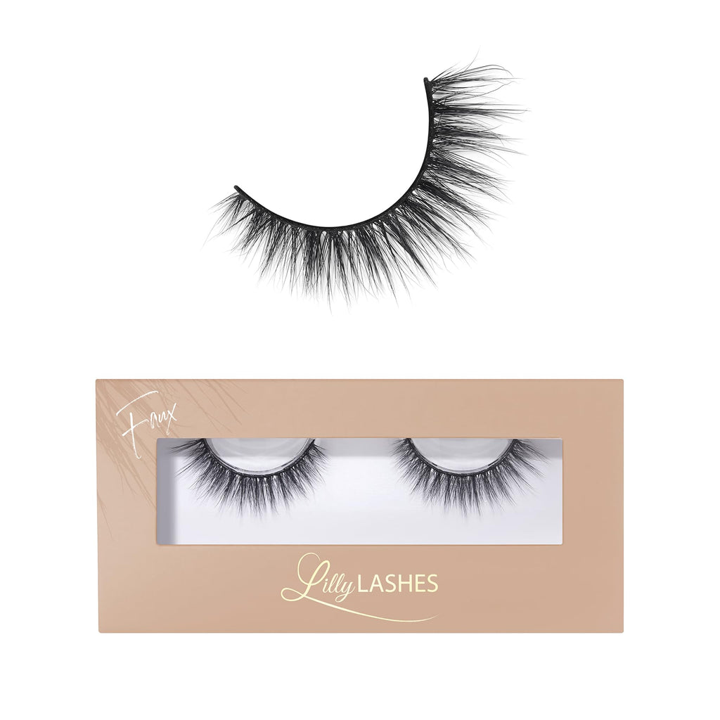 Lilly Lashes Everyday Bare it All Natural Lashes – Faux Mink 13mm, Reusable up to 20x
