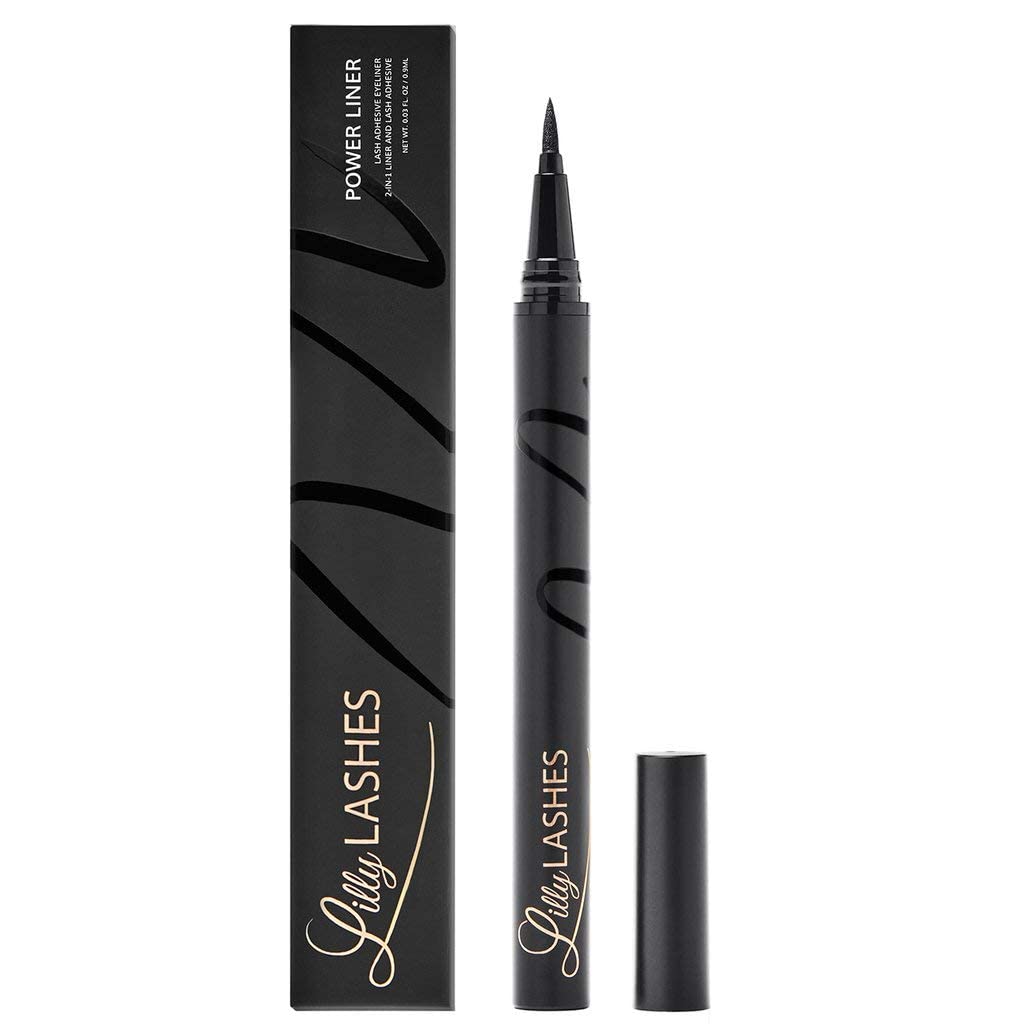 Lilly Lashes 2-in-1 Eyeliner & Lash Adhesive | Black, Waterproof, Long-Lasting