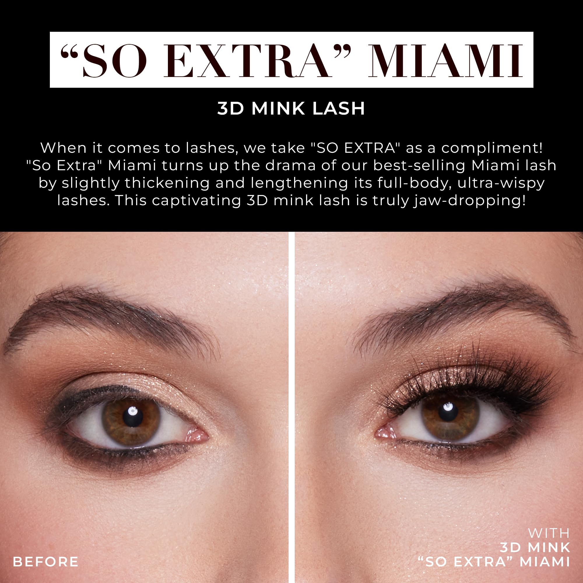 Lilly Lashes So Extra Miami 3D Mink Lashes – Original Lilly Lash