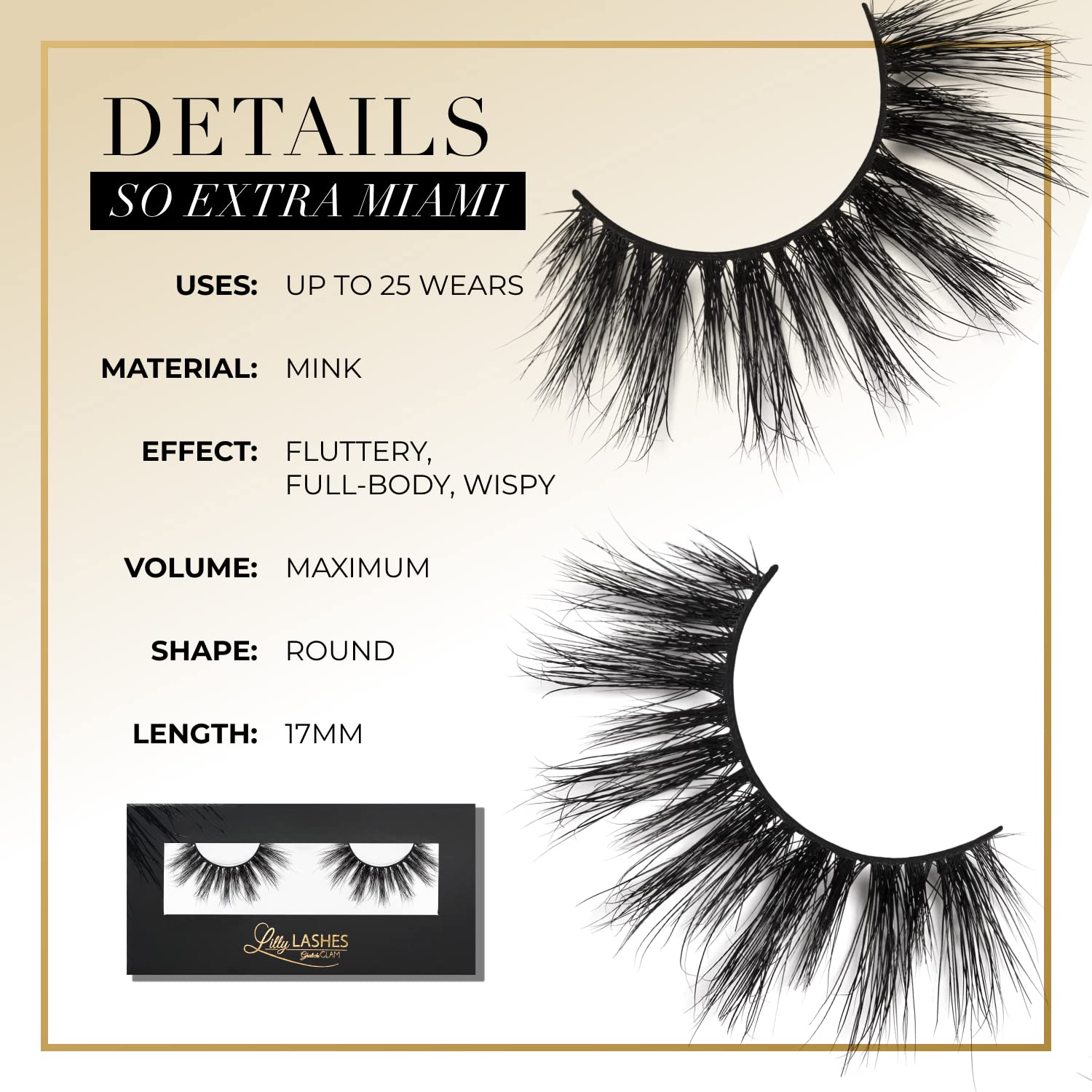 Lilly Lashes So Extra Miami 3D Mink Lashes – Original Lilly Lash