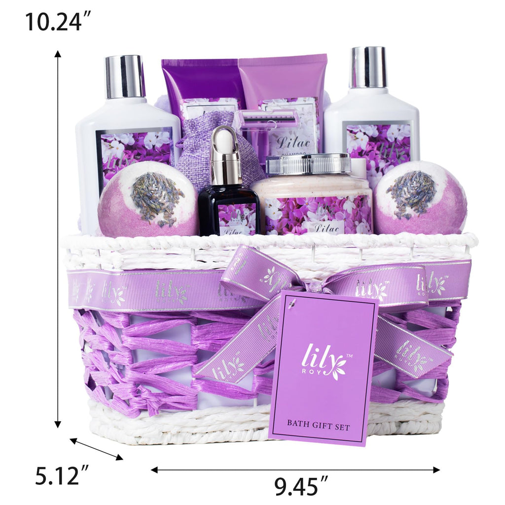 LILY ROY Valentines Day Gifts for Women – 17-Piece Luxury Bath & Body Spa Gift Set