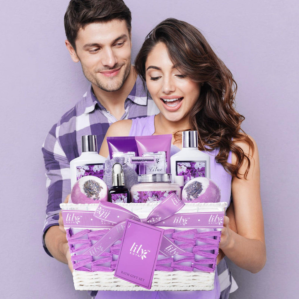 LILY ROY Valentines Day Gifts for Women – 17-Piece Luxury Bath & Body Spa Gift Set