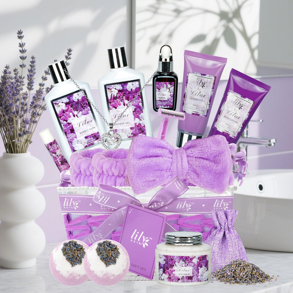 LILY ROY Valentines Day Gifts for Women – 17-Piece Luxury Bath & Body Spa Gift Set