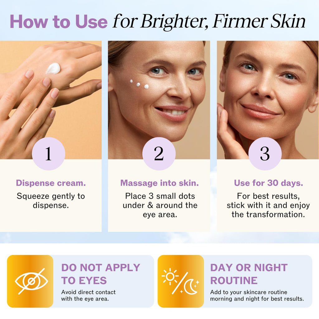 LilyAna Naturals Eye Cream for Dark Circles and Puffiness – Anti-Aging, Sensitive Skin