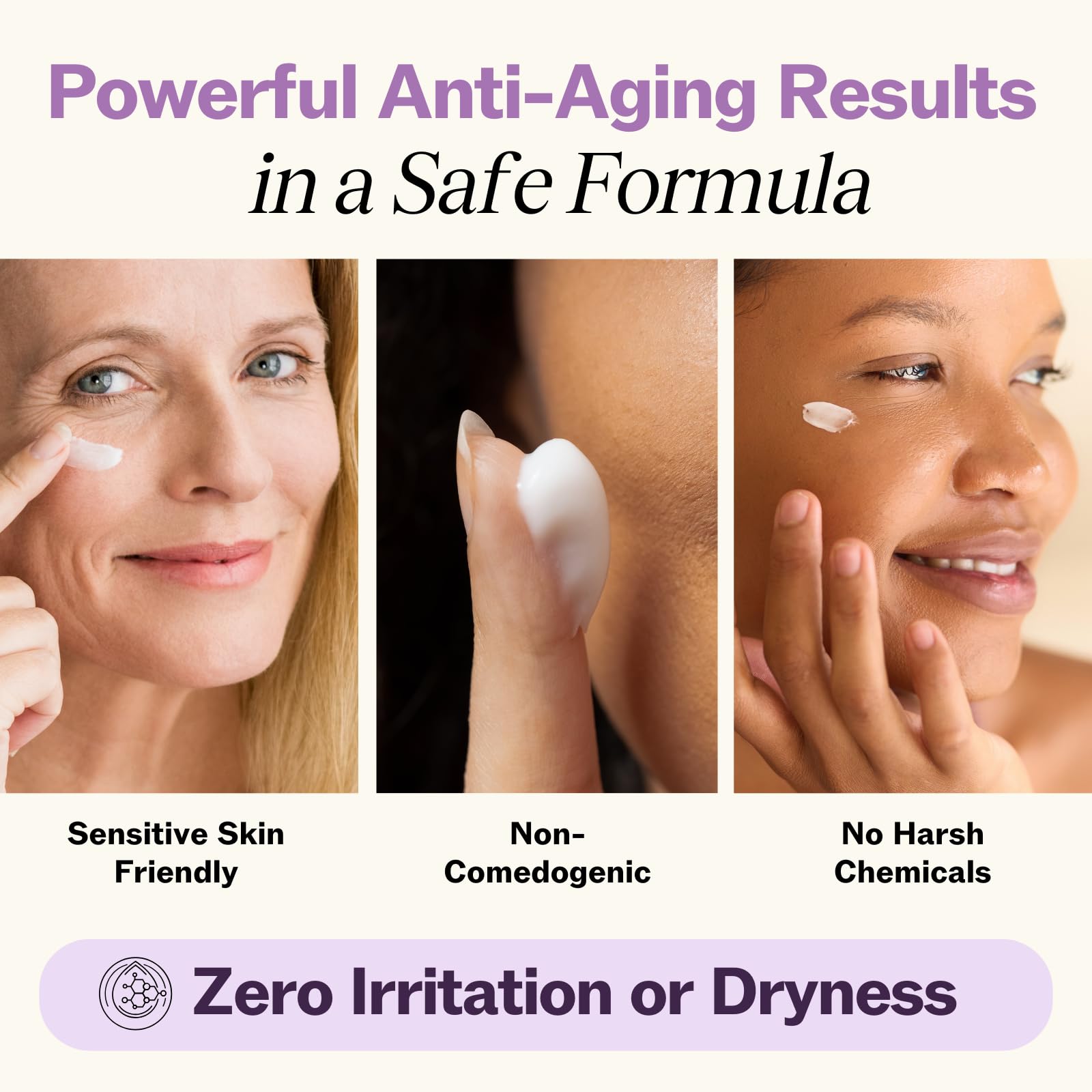 LilyAna Naturals Eye Cream for Dark Circles & Puffiness – Anti-Aging, Sensitive Skin | 0.5 oz
