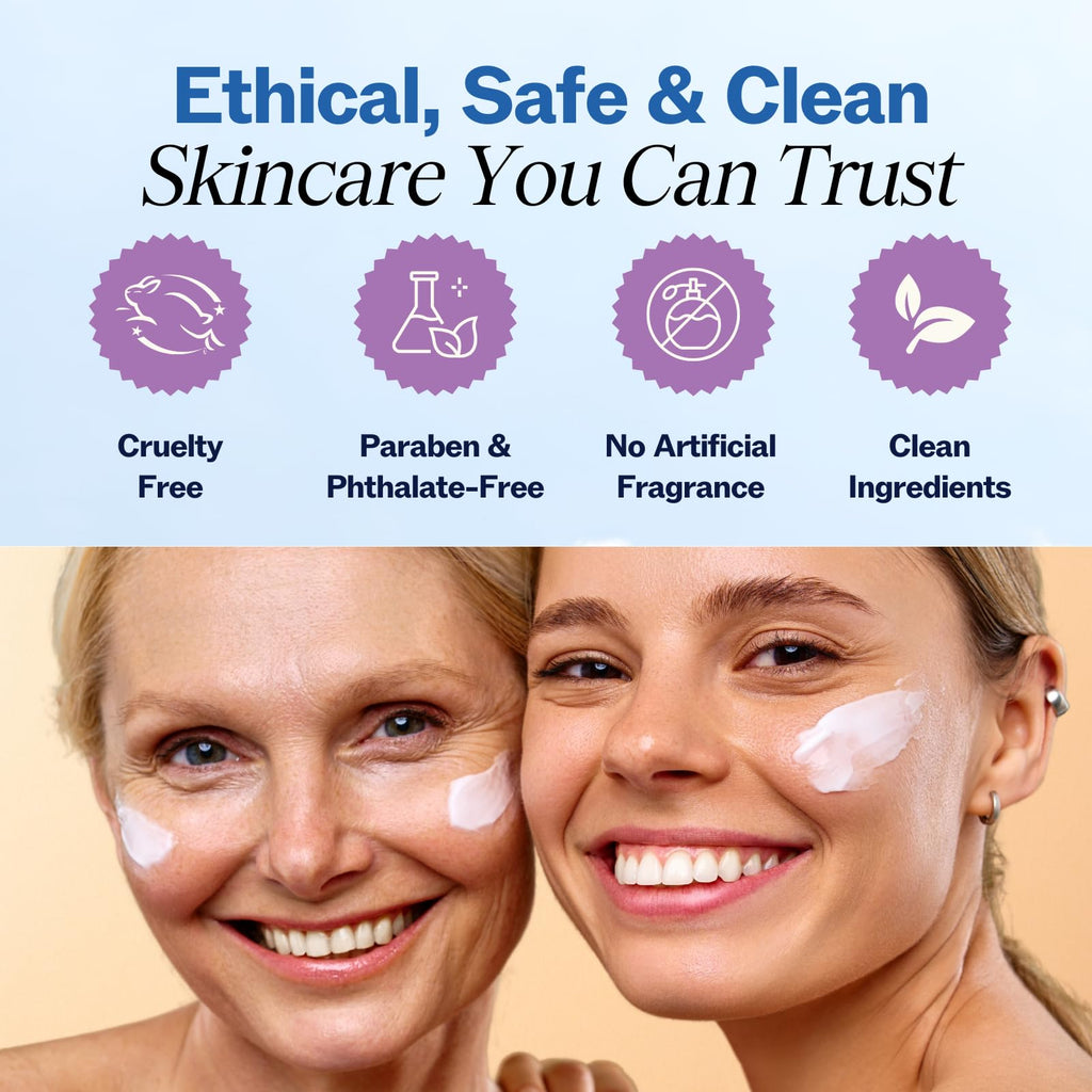 LilyAna Naturals Retinol Cream – Anti-Aging Moisturizer for Face & Neck, USA Made, 1.7oz 2 Pack