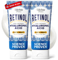 LilyAna Naturals Retinol Cream – Anti-Aging Moisturizer for Face & Neck, USA Made, 1.7oz 2 Pack