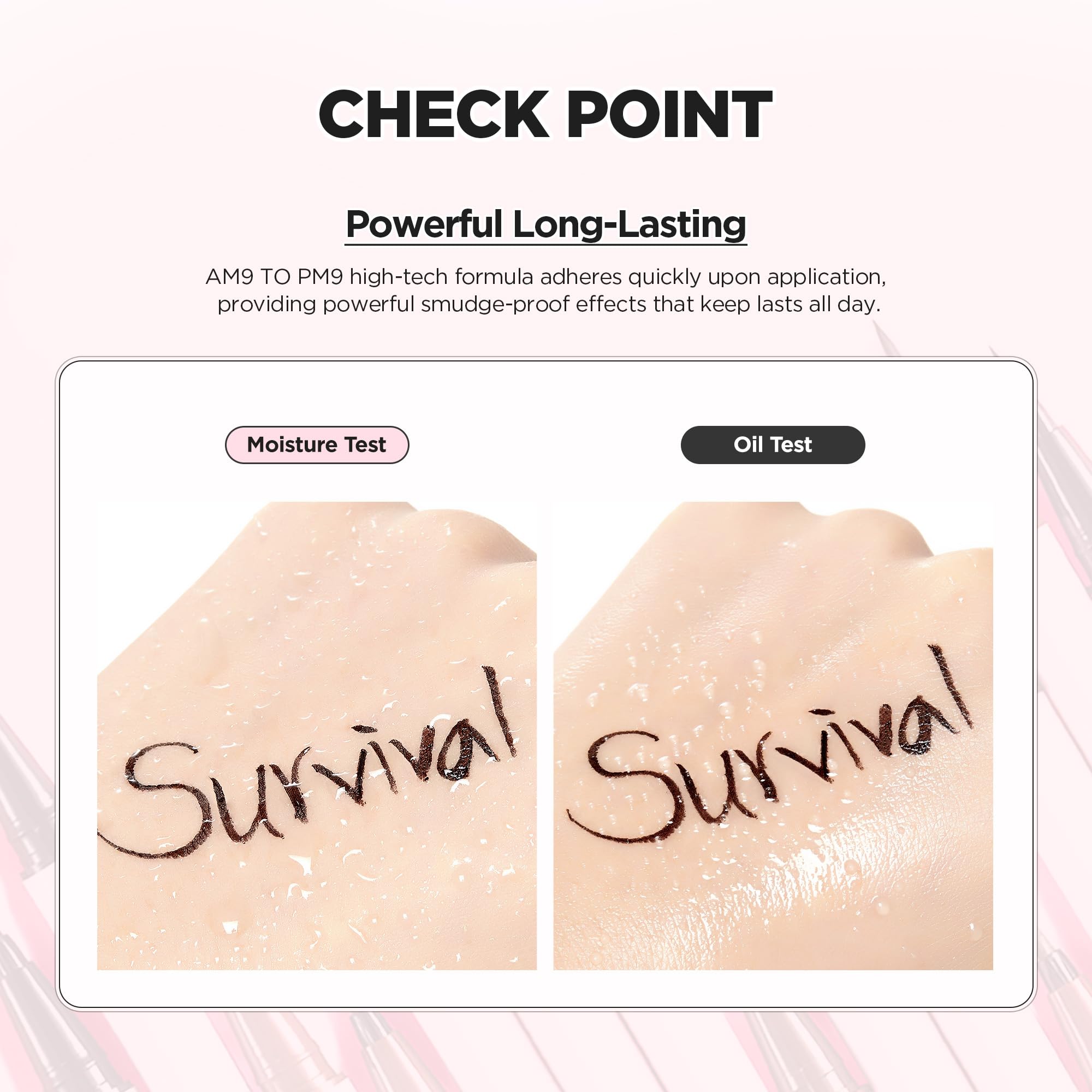 lilybyred AM9 to PM9 Survival Penliner – Korean Waterproof Liquid Eyeliner, 0.1mm Ultra-Fine Brush, Matte Brown 02