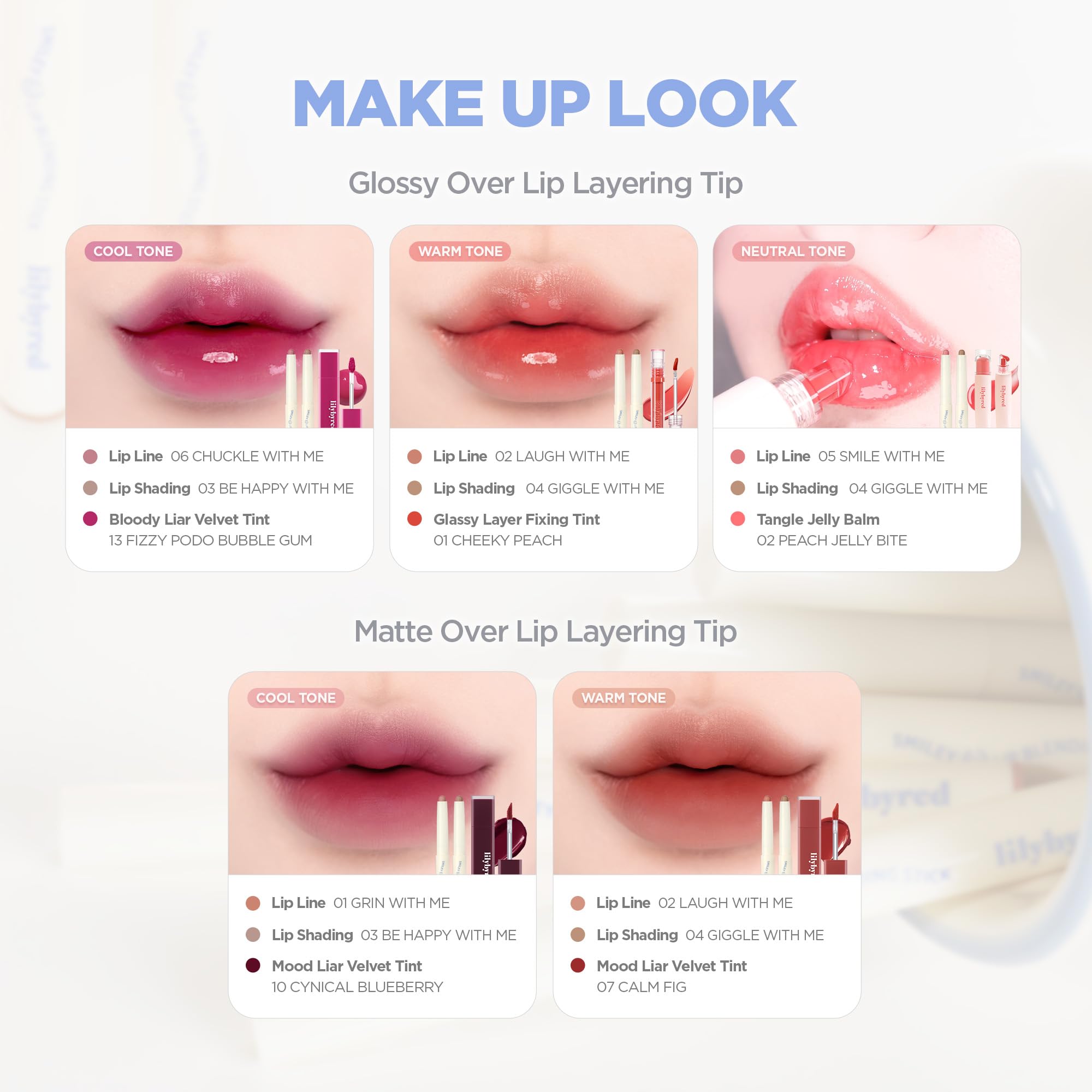 Lilybyred Smiley Lip Blending Stick – 3-in-1 Lip Liner, Precise Contour, Matte Finish, Almond Oil Hydration