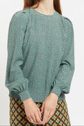 Lima Posy Patchwork Print Long Sleeve Blouse