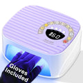 LimeGirl UV LED Nail Lamp Kit — Cordless Purple Gel Dryer with 45 Beads