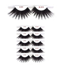LiMiCao 6 Packs Eyelashes - Christina #301, 100% Human Hair
