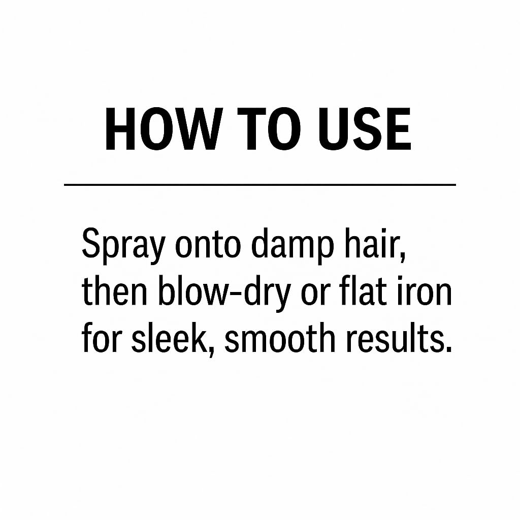 Lina Zapata Lz Heat Protectant Spray for Hair – Anti-Frizz, Phytokeratin, No-Rinse, All Hair Types (8.45 fl oz)
