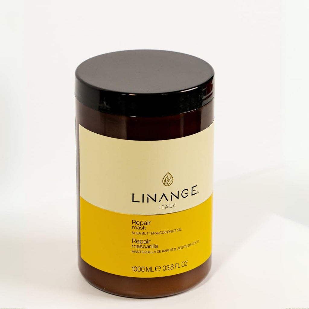 LINANGE Repair Mask with Shea Butter & Coconut Oil – Deep Conditioning Hair Treatment (33.8 oz)