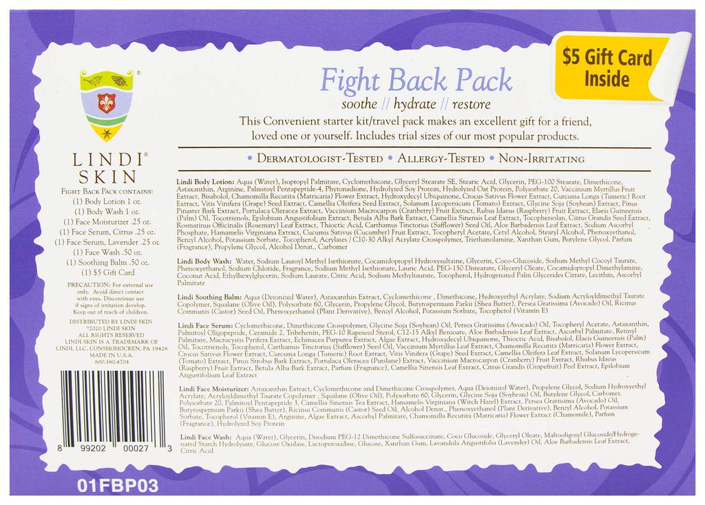 Lindi Skin Fight Back Pack – Starter Kit for Sensitive Skin & Cancer Care Support