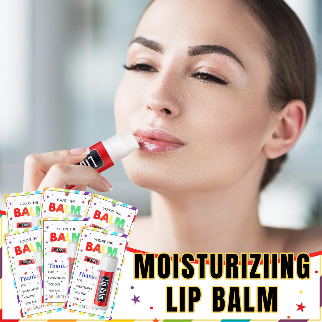 Linyuthia 30 Pack Teacher Appreciation Lip Balms – Bulk Gifts for Teachers, Staff & Volunteers