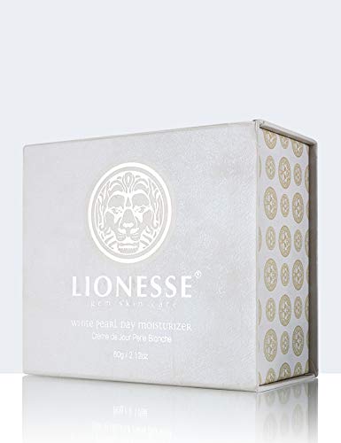Lionesse White Pearl Day Moisturizer – Pearl Powder & Sunflower Seed Oil | 2.12 oz