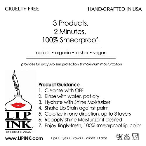 Lip Ink 100% Smearproof Trial Lip Kit – Rose | Organic & Vegan