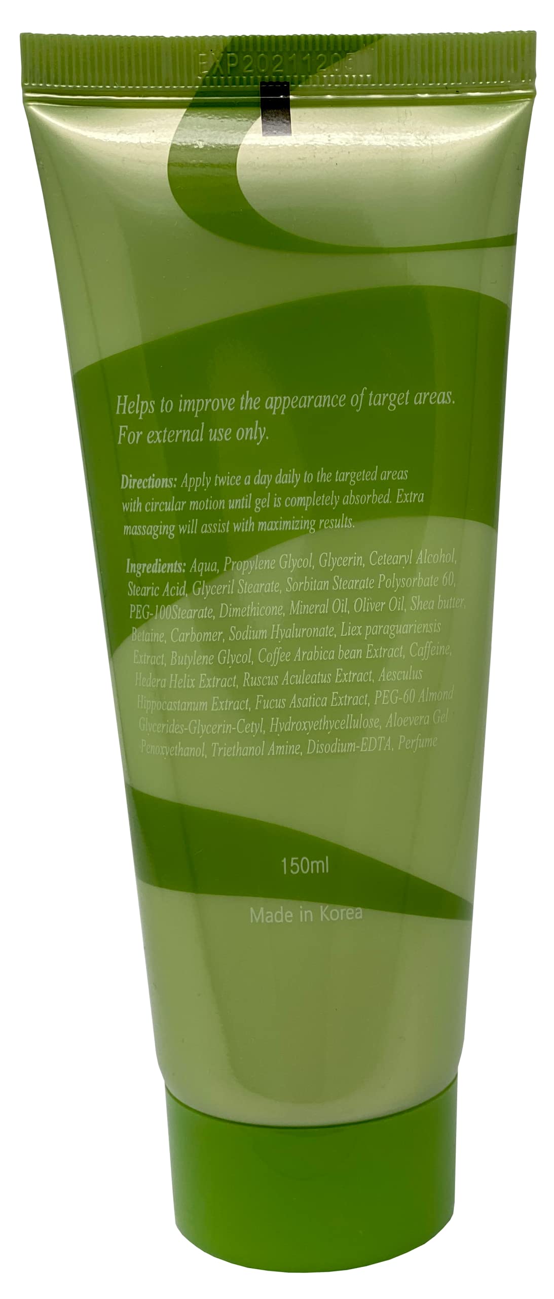 Lipo Applicator Body Wrap with Guarana, Green Tea & Seaweed | 6 Wraps + Gel