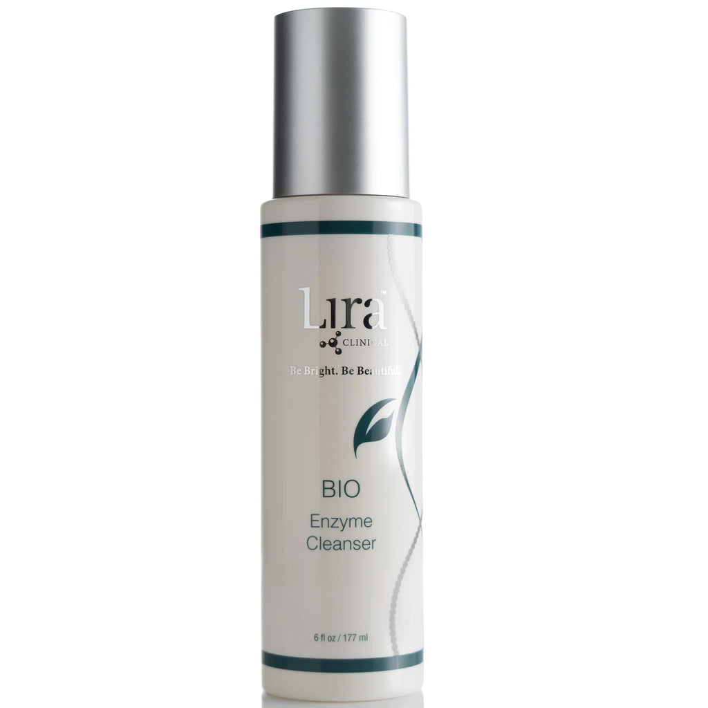 Lira Clinical BIO Enzyme Cleanser for Oily Skin — Papaya Enzyme Gel Face Wash & Hydrophilic Exfoliator, 6 Oz