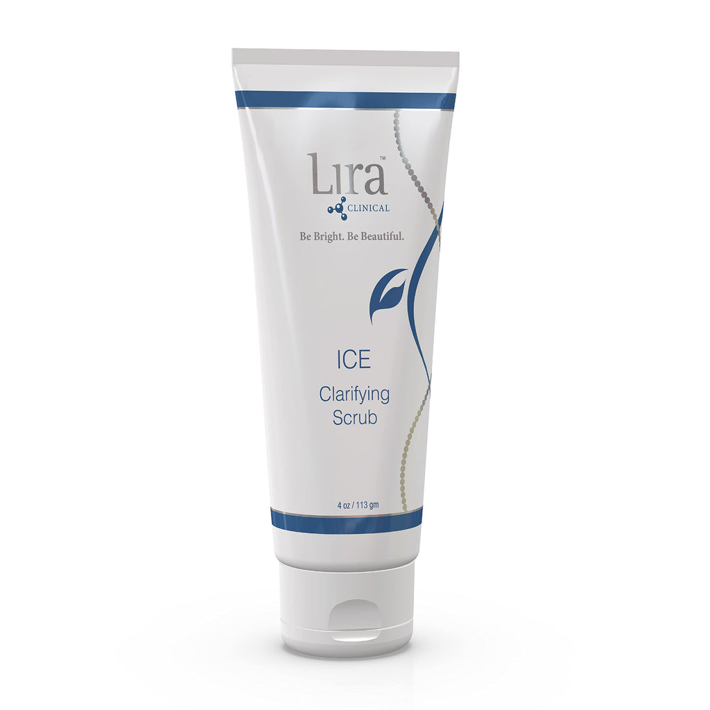 Lira Clinical ICE Clarifying Face Scrub — Soothing Exfoliator with Echinacea Stem Cells | 4 oz