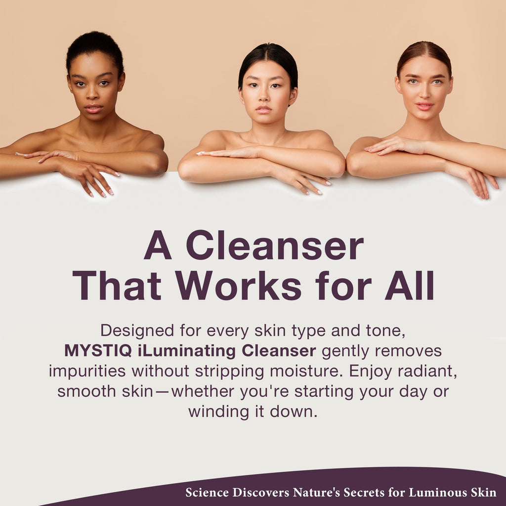 Lira Clinical MYSTIQ iLuminating Cleanser — Gentle Moisturizing Face Wash with Vitamin C & Orange Plant Stem Cells