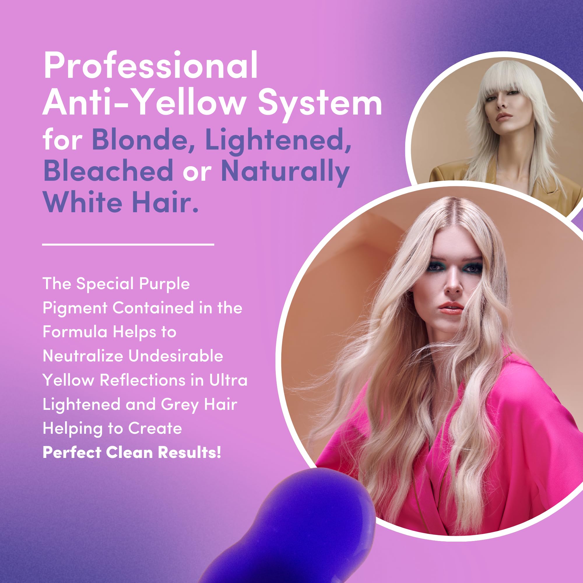 Lisap Light Scale Hair Spray – Purple Toner for Blondes, Anti-Brass & Heat Protection (4.23 fl oz)