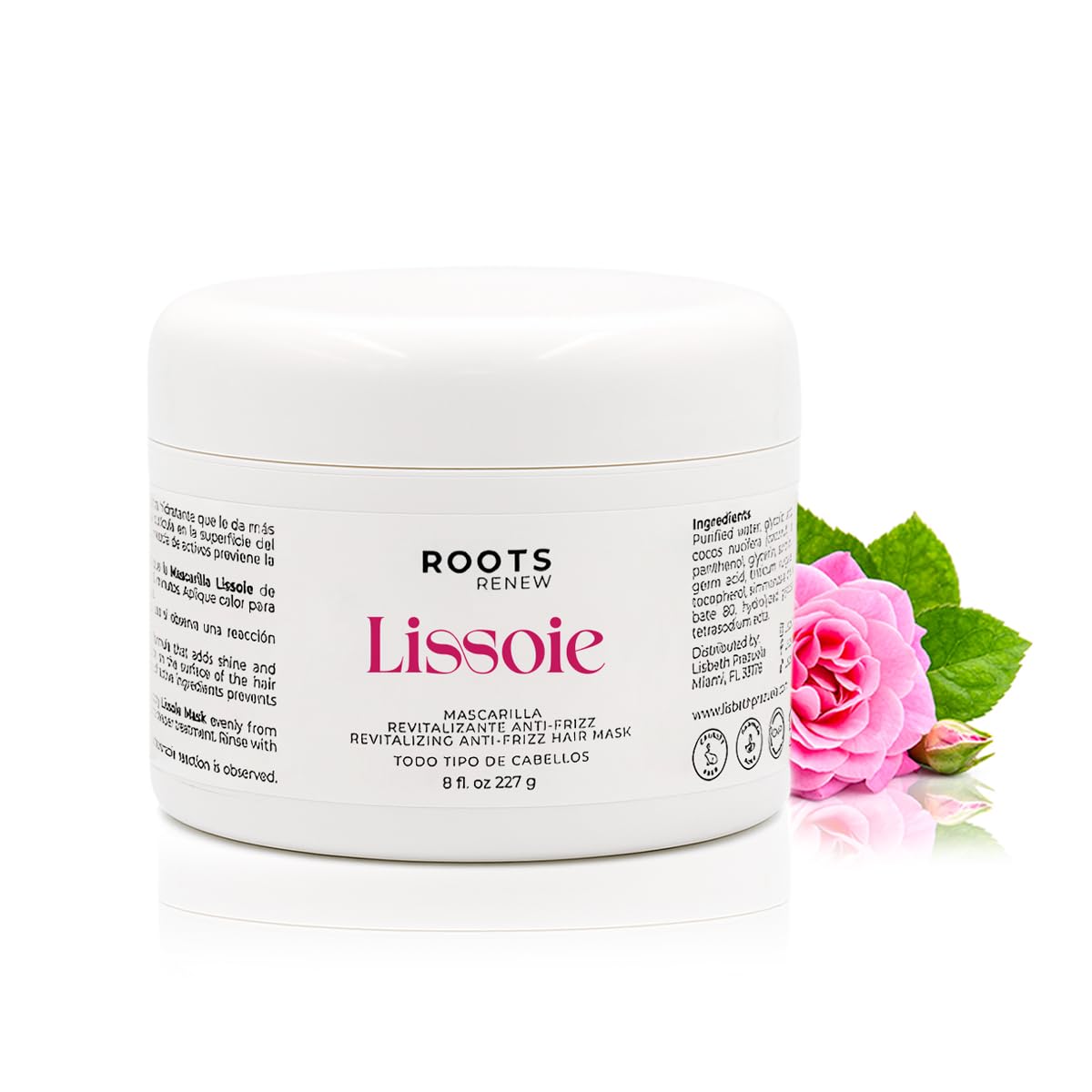 Lissoie Revitalizing Anti-Frizz Hair Mask – 8 oz | Color-Treated Hair