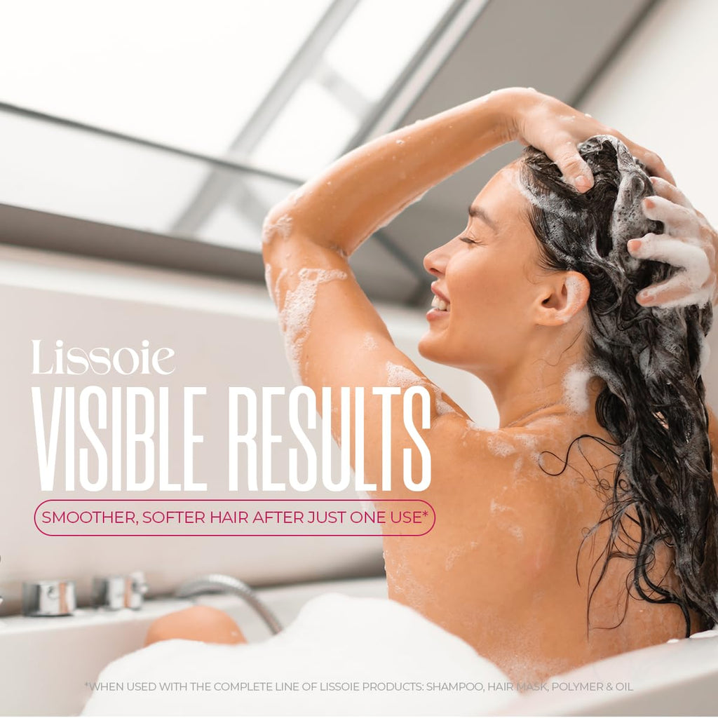 Lissoie Revitalizing Shampoo – Aloe Vera & Glycerin, Peppermint Freshness – Paraben-Free, USA Made