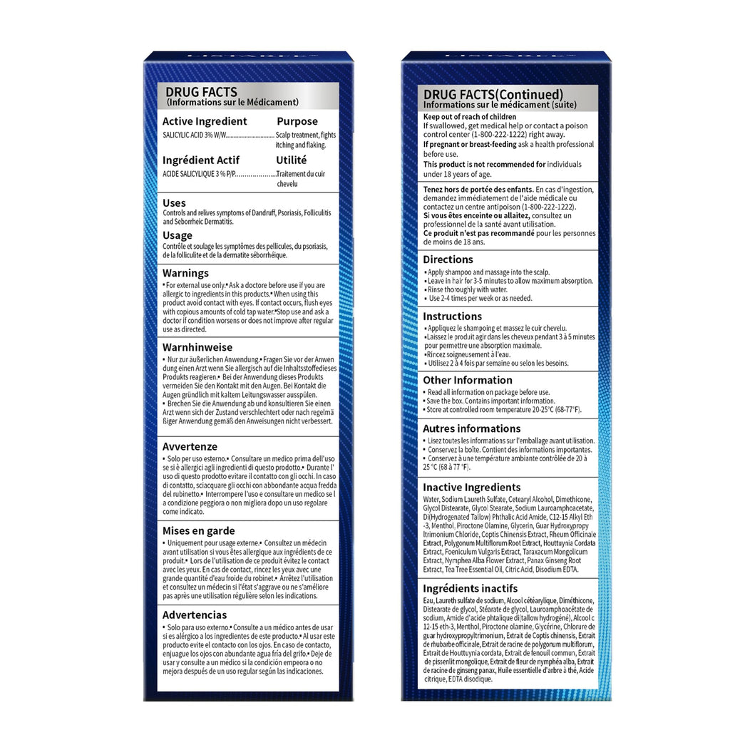 Listarfe Dandruff Shampoo – Anti-Fungal Scalp Care for Dandruff, Psoriasis & Dermatitis 300ML