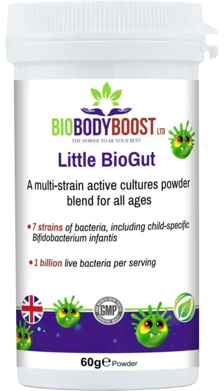 Little BioGut Vegan Kids Probiotics | Digestive Support UK