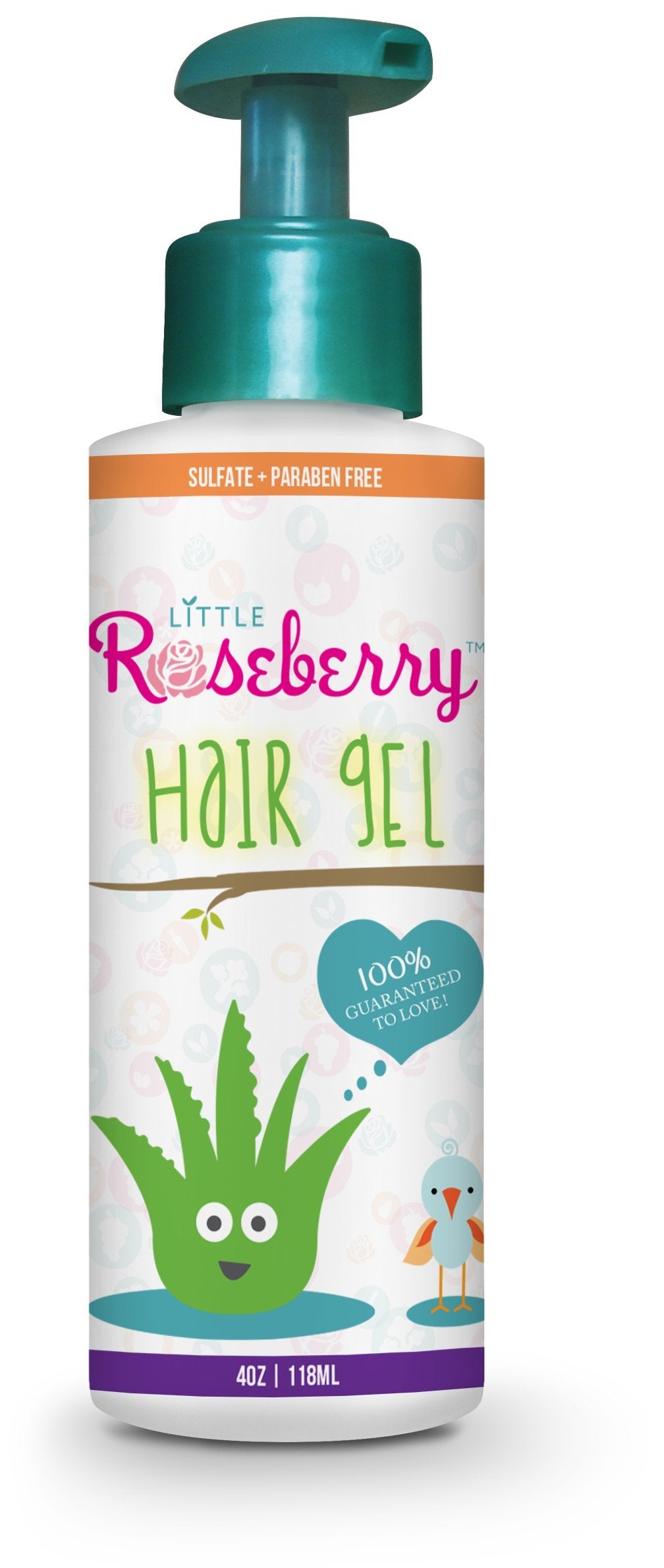 Little Roseberry 2 Pack Hair Gel for Kids – Light Hold, Chemical Free, Aloe Vera & Vitamins, Made in USA