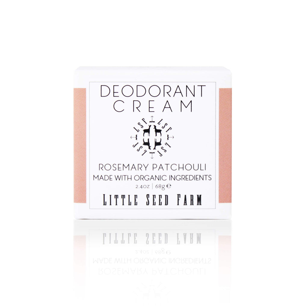 Little Seed Farm All Natural Deodorant Cream – Rosemary Patchouli | Aluminum-Free for Women & Men, 2.4 oz (68 g)