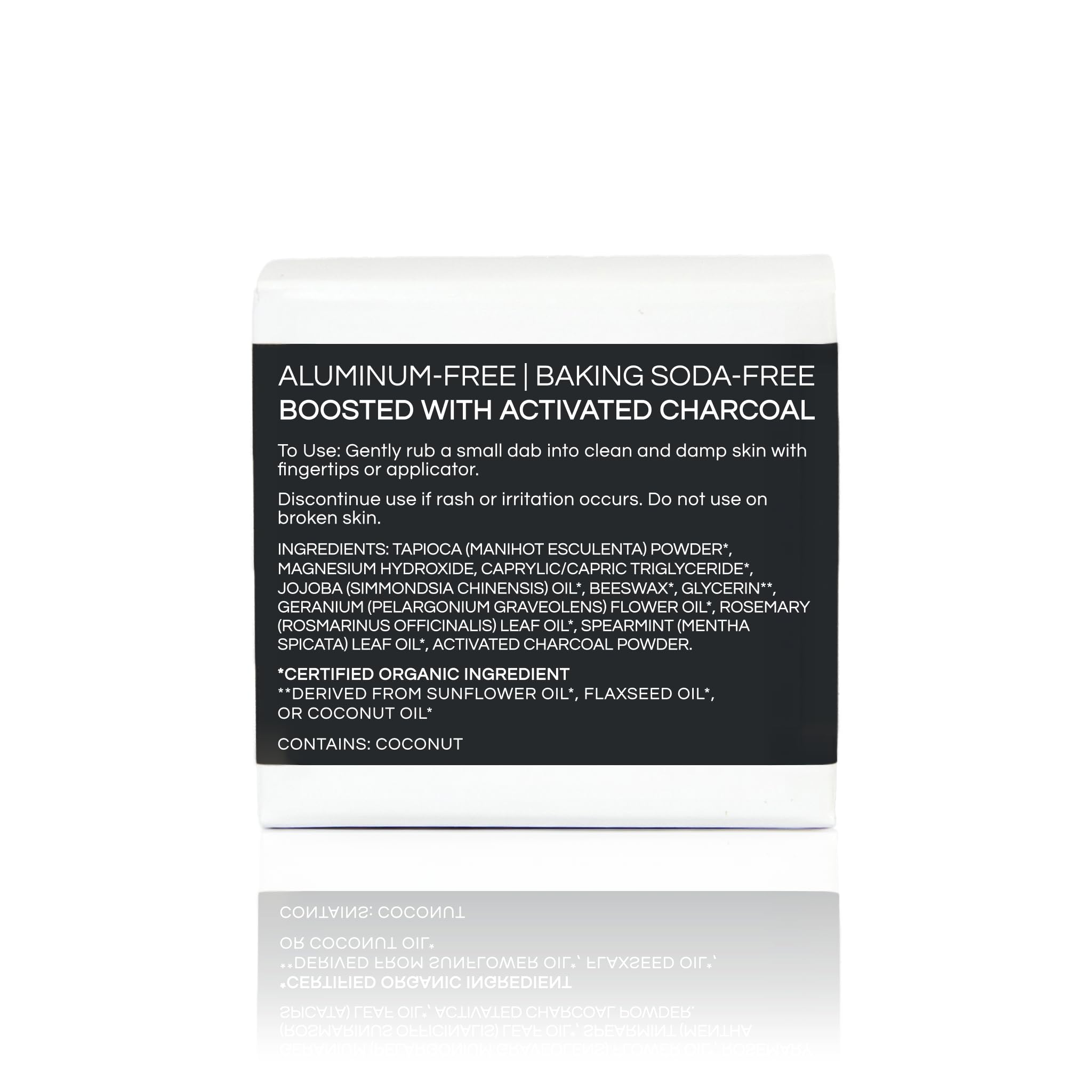 Little Seed Farm Activated Charcoal Deodorant Cream – Aluminum-Free, 24+ Hour Freshness (68g)