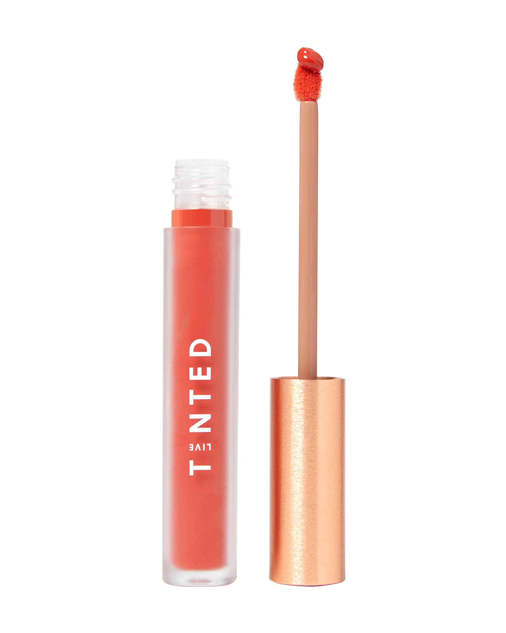 Live Tinted Huelip Liquid Lip Crème – Weightless, Hydrating Orangey Red