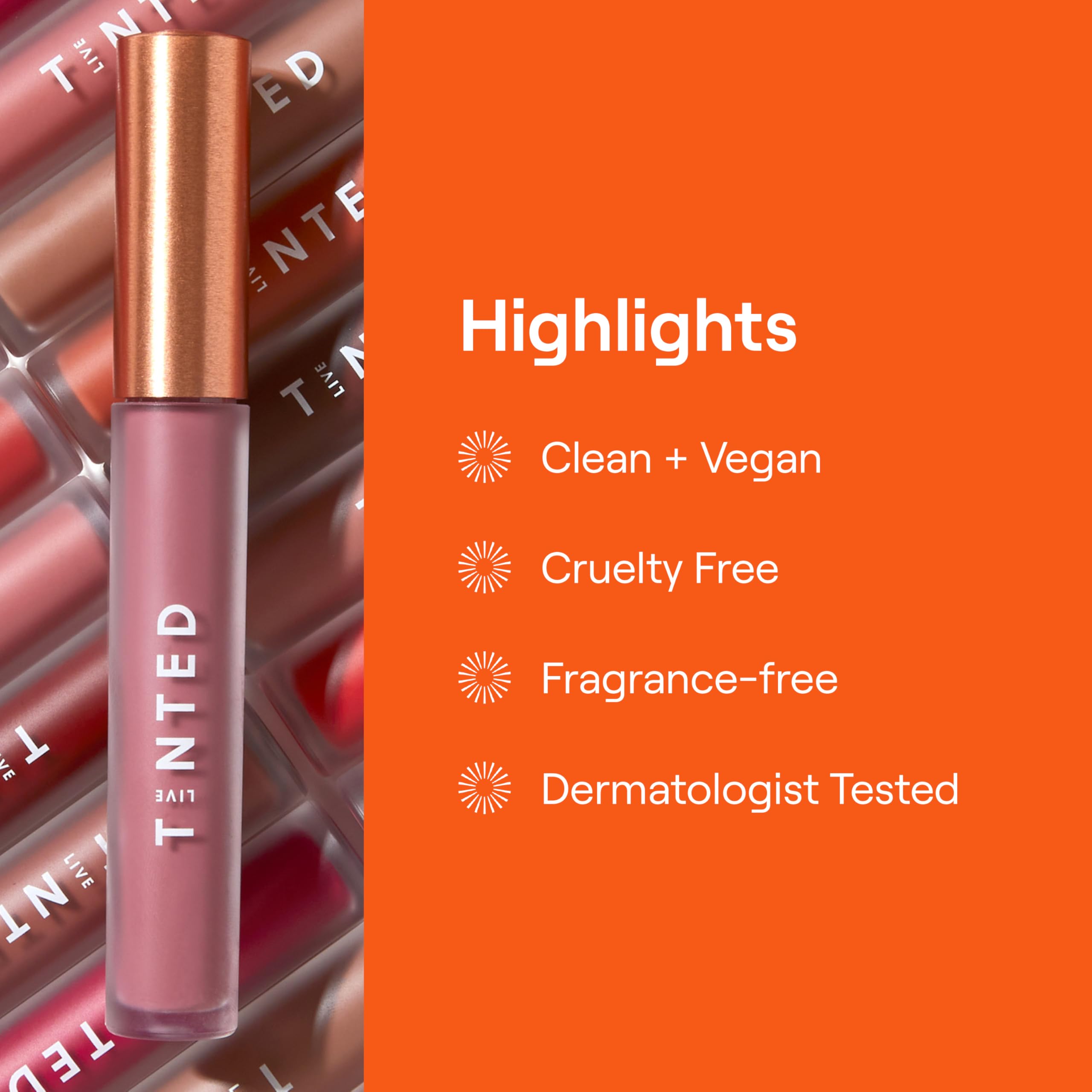 Live Tinted Huelip Liquid Lip Crème – Weightless, Long-Lasting Matte Lip Color with Hyaluronic Acid & Jojoba Oil (0.09 fl oz, Warm Brown)