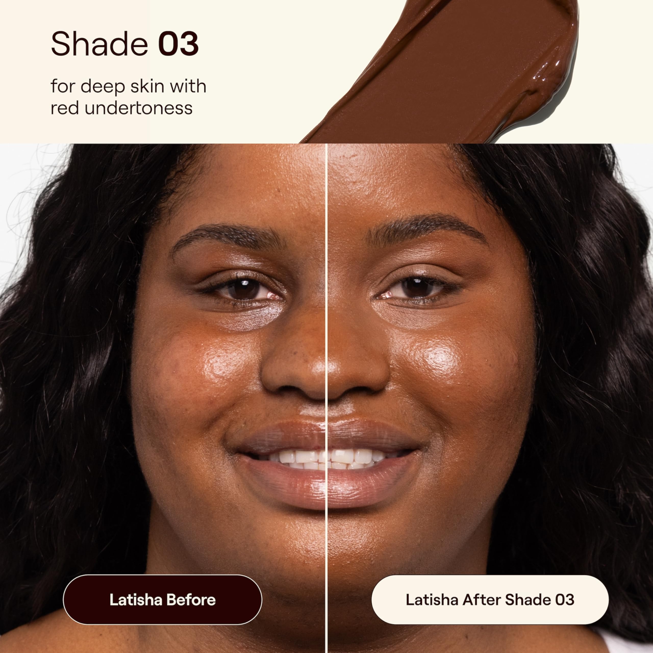 Live Tinted HUESTICK Complexion Stick – Medium-to-Full Coverage, Soft Matte Finish (Shade 03)