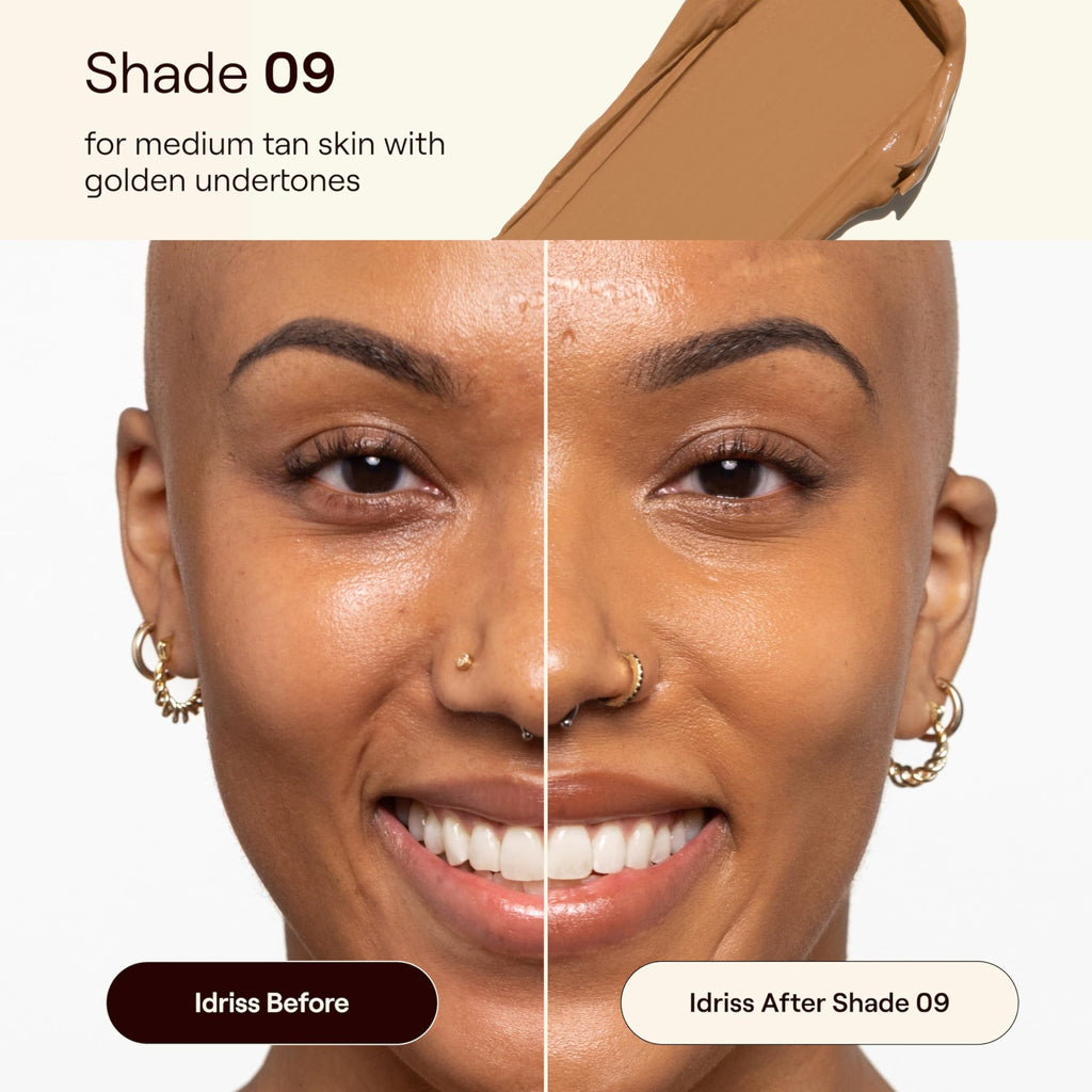 Live Tinted HUESTICK Complexion Stick Shade 09 | Buildable Coverage, Soft Matte Finish