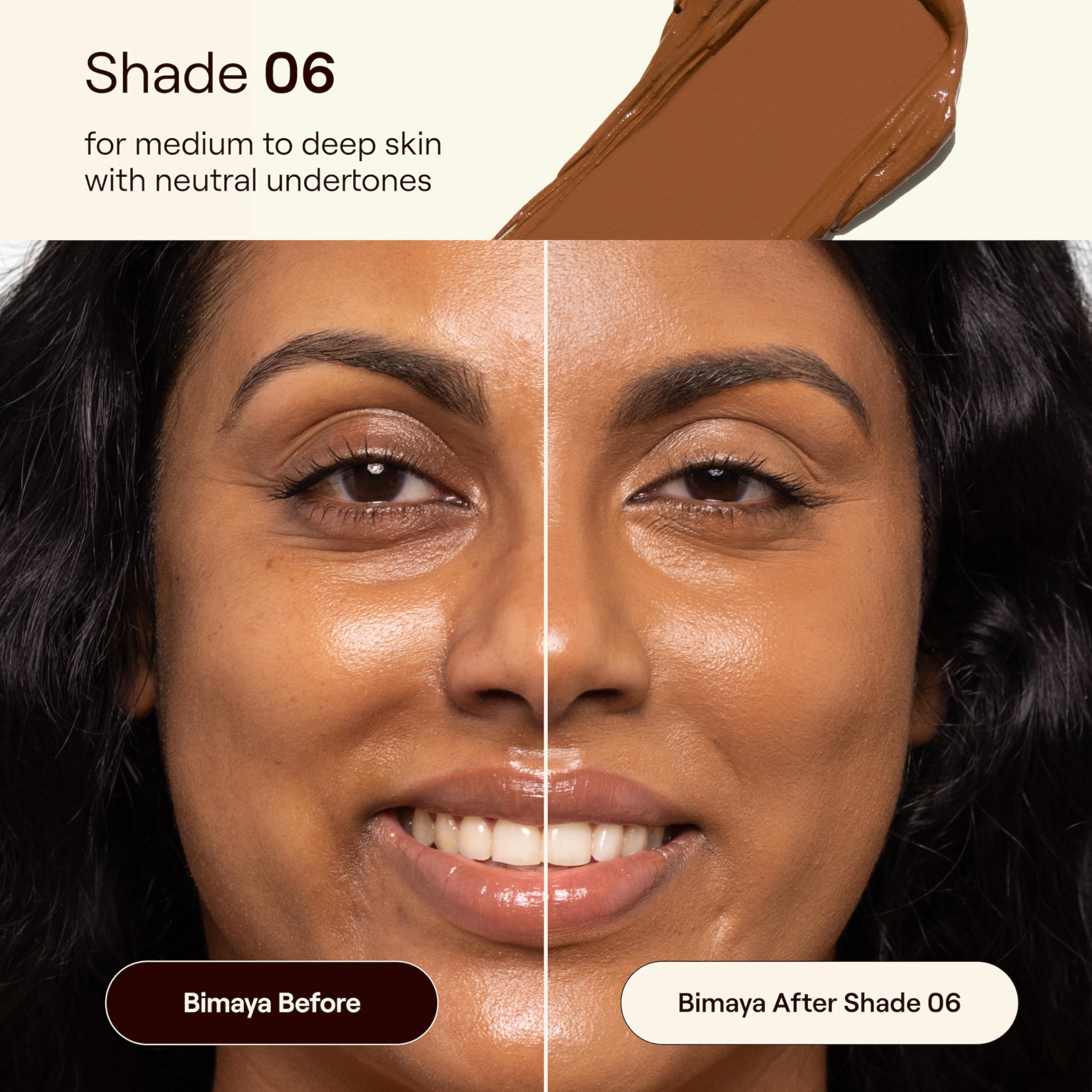 Live Tinted HUESTICK Complexion Stick – Medium-to-Full Coverage, Soft Matte Finish (Shade 06)