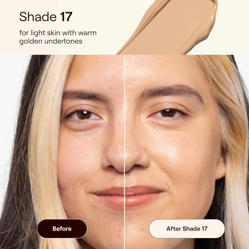 Live Tinted HUESTICK Complexion Stick – Buildable Coverage, Soft Matte Finish, Shade 17