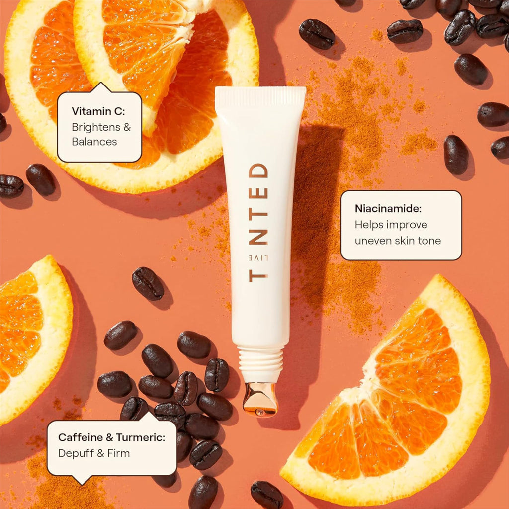 Live Tinted Superhue Brightening Eye Cream – Hydrating, Cooling Applicator, Niacinamide & Vitamin C, 0.5 fl oz