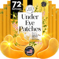 Live Wild Beauty Under Eye Patches with 24K Gold & Collagen – 72 Patches
