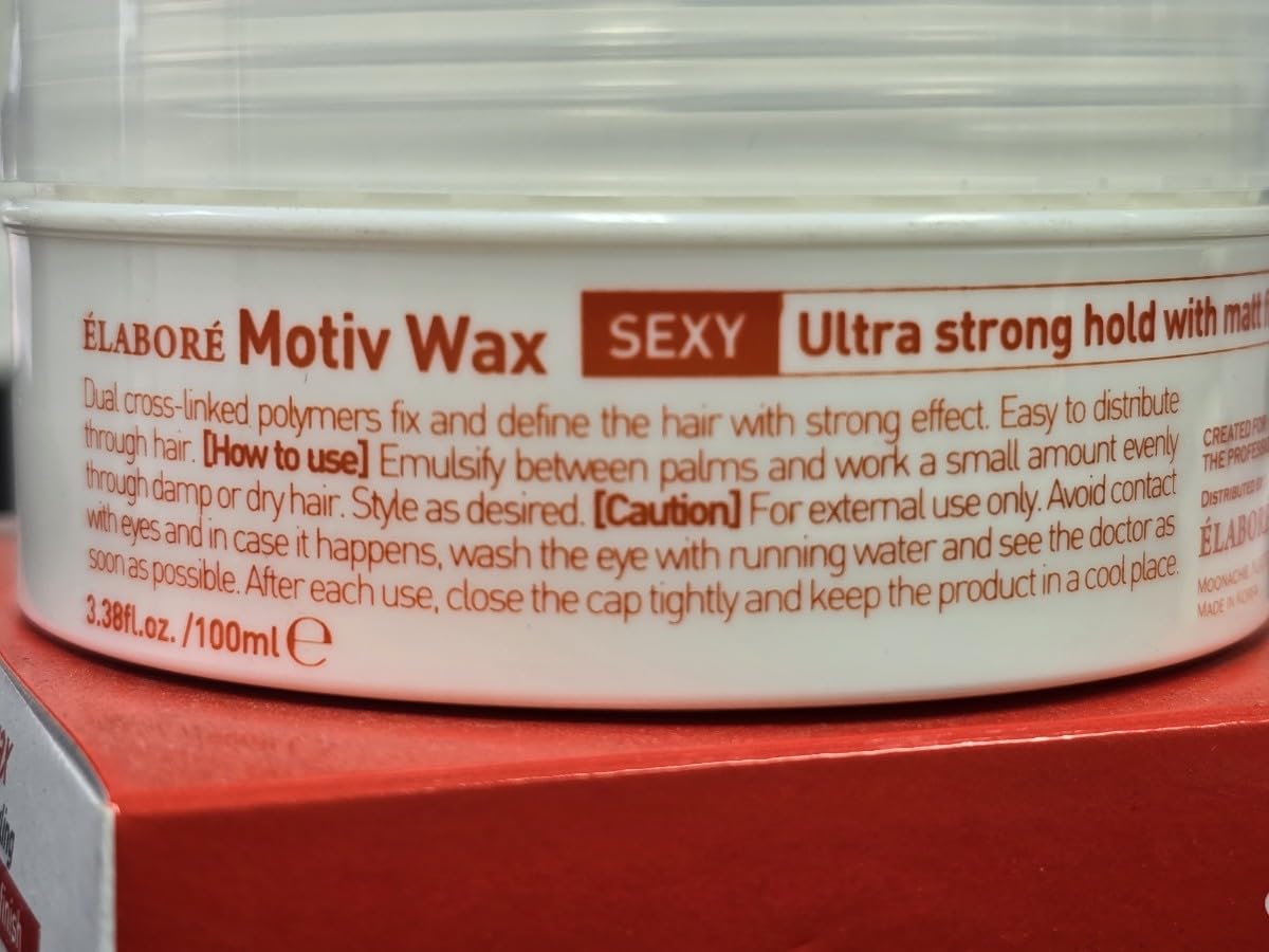 Livegain Motiv Wax Sexy 100 ml – Strong Hold, Matte Finish, Easy Washout