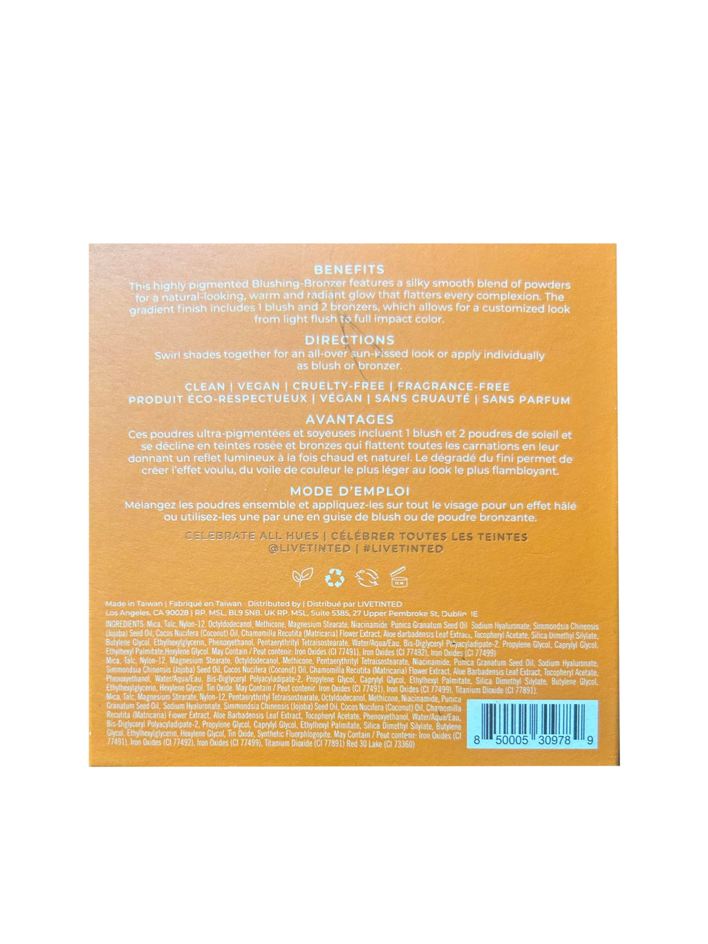 Live Tinted Huebeam Jumbo Gradient Blushing Bronzer – Buildable Hydrating Glow (15g)