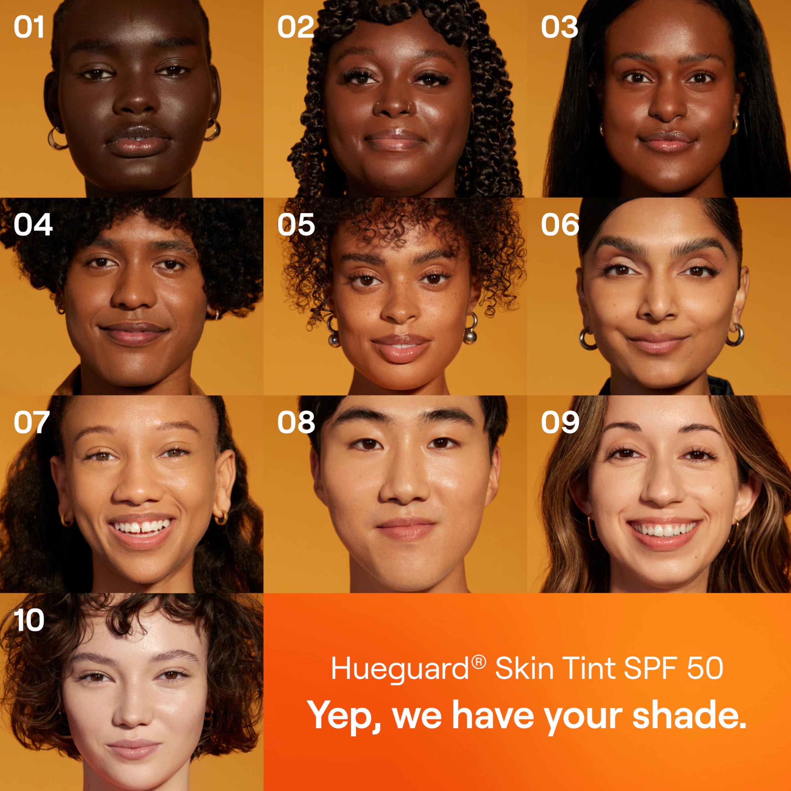 Live Tinted Hueguard SPF 50 Skin Tint - Shade 05 | Buildable Mineral Sunscreen, Hydration & Radiant Finish