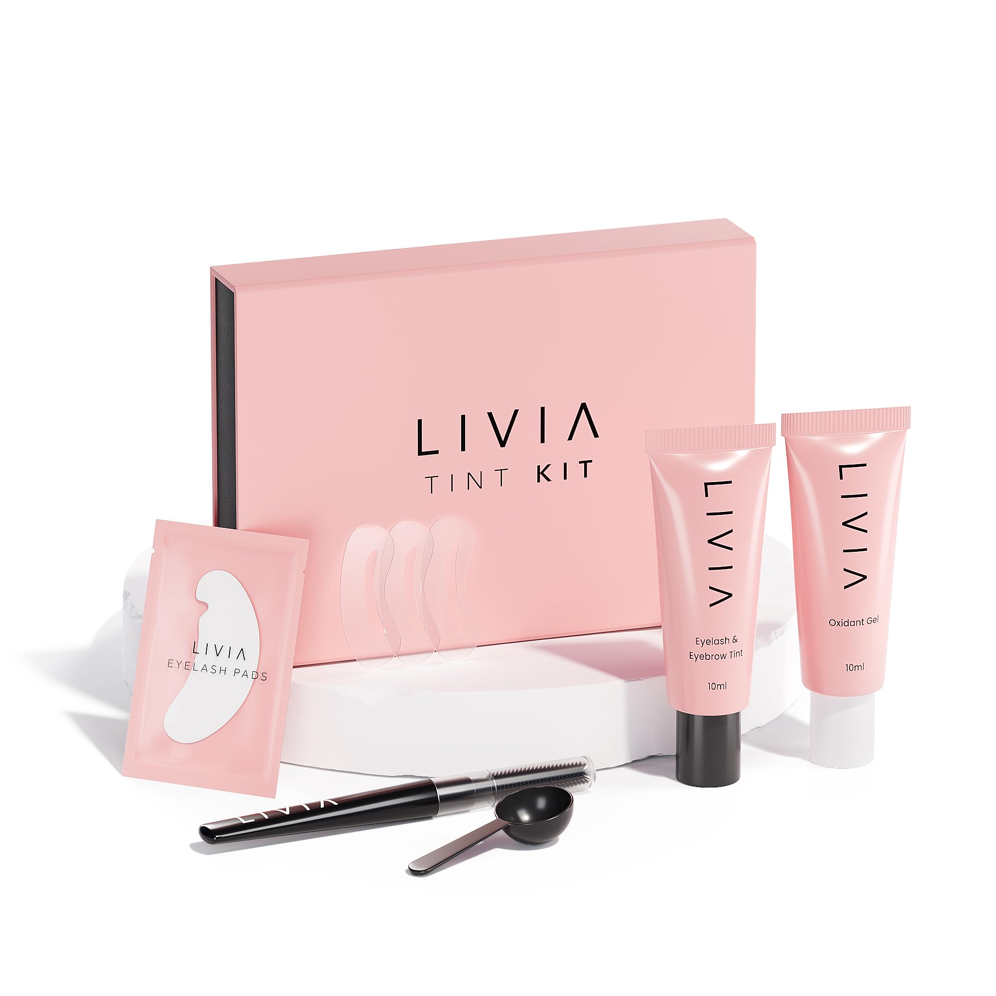LIVIA Black Lash & Brow Color Set – 4 Weeks of Natural-Look Color, Vegan & Gentle for Sensitive Skin