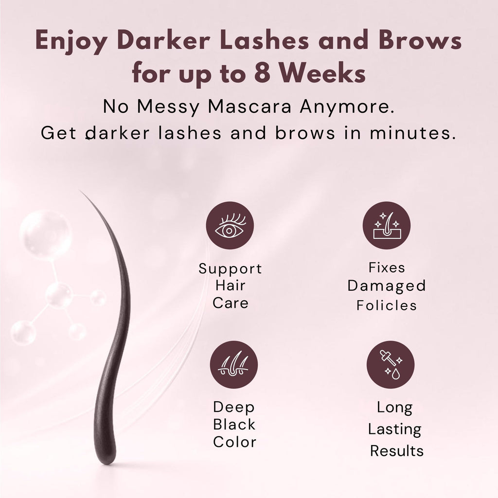 LIVIA Black Lash & Brow Color Set – 4 Weeks of Natural-Look Color, Vegan & Gentle for Sensitive Skin