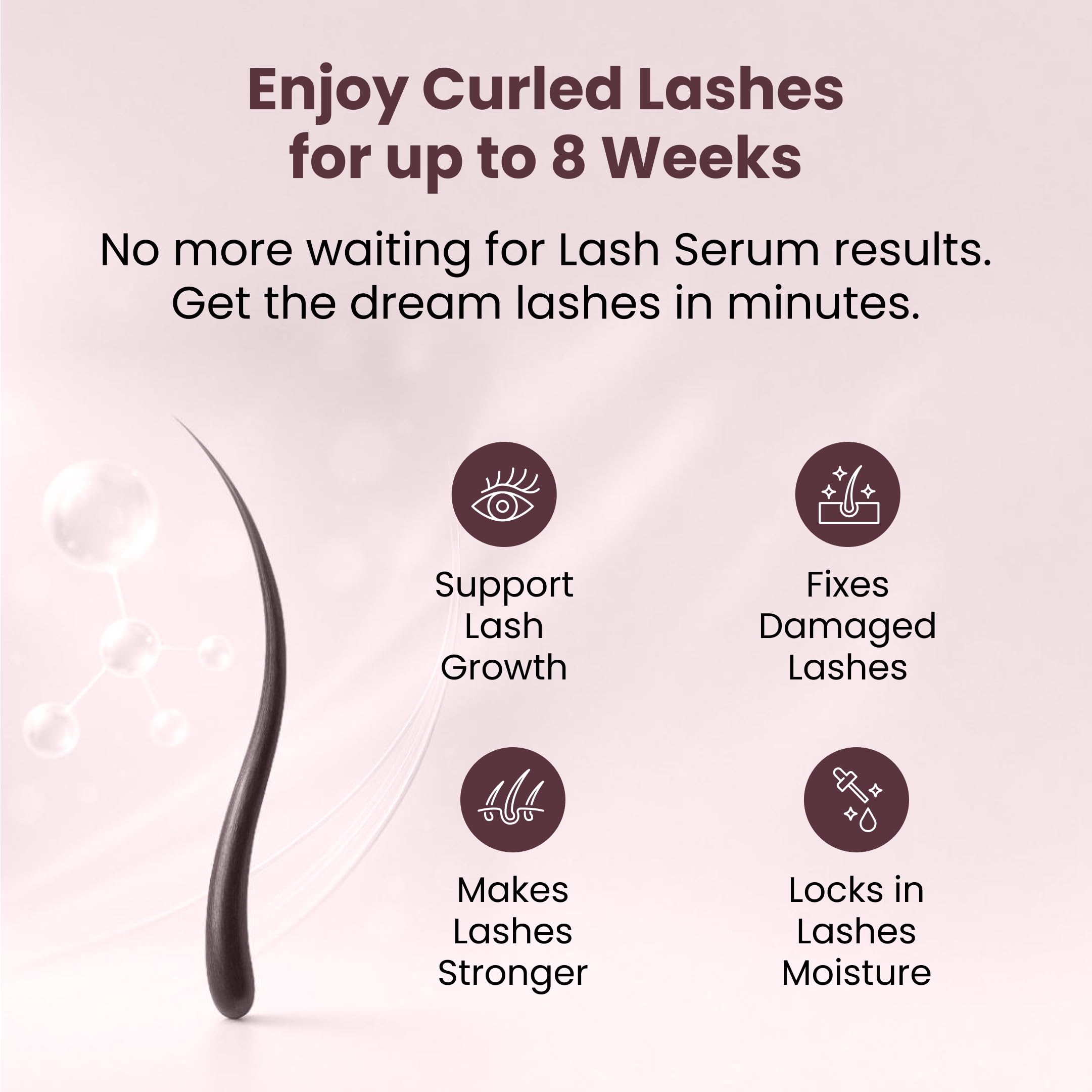 LIVIA Lash Lift Kit – Korean Formula, Salon-Quality Curls at Home, 8 Weeks, Complete DIY Perm Kit