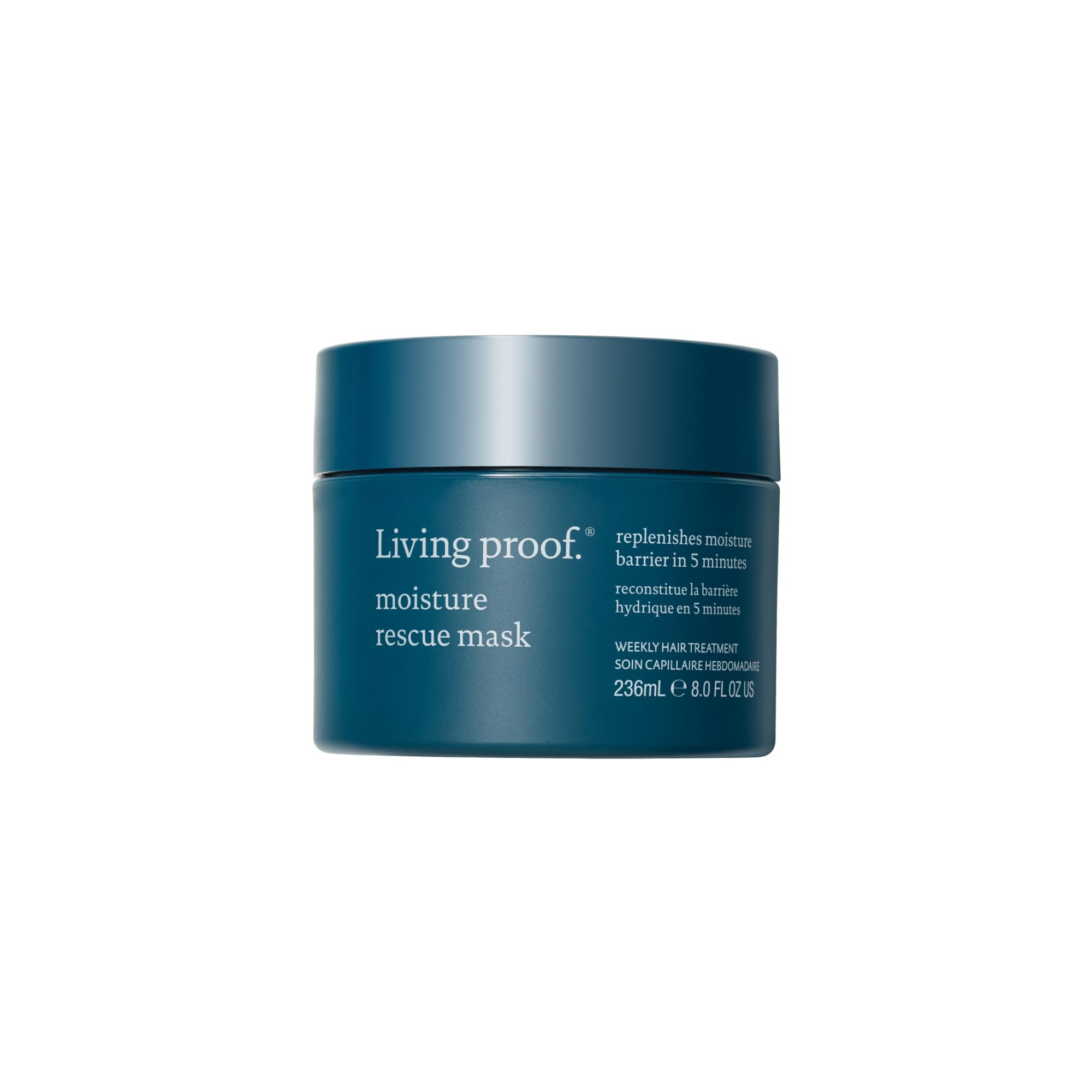 Living Proof Moisture Rescue Mask, 8 oz — Deep Hydration for Silky Hair