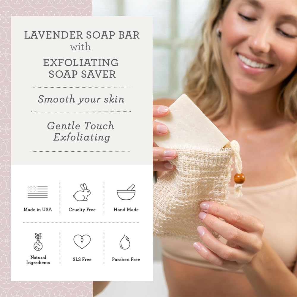 Lizush Lavender 7-Piece Spa Gift Set – Handmade in USA, Luxury Gift for Women